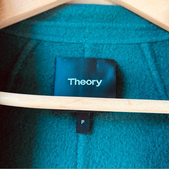 Theory Open Front Double Face Cashmere Wool Blend Jacket Coat - Picture 4 of 16